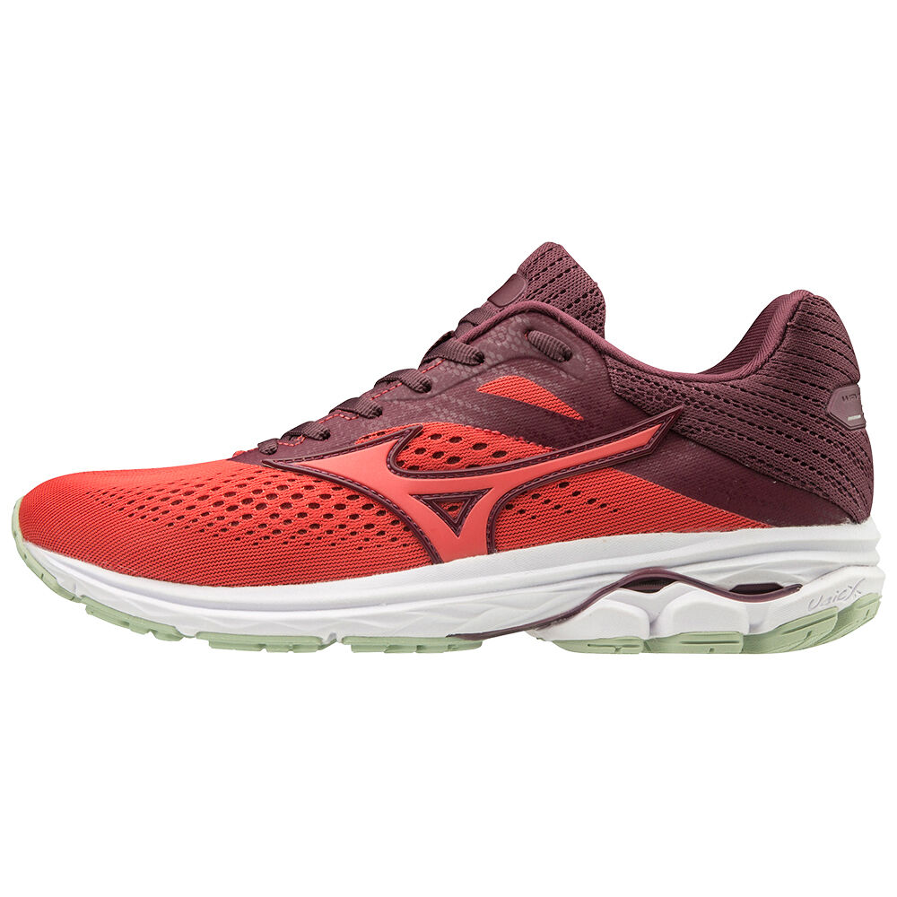 Mizuno Women's WAVE RIDER 23 Running Shoes Red/Burgundy (J1GD190359-GYN)